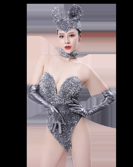 Bar Costumes Sequined Women's Atmosphere Tour