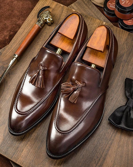 Business Casual Tassel Leather Shoes Men