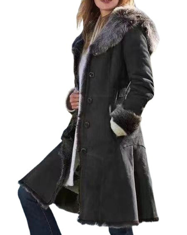 Women's Fur All-in-One Medium Hooded Jacket