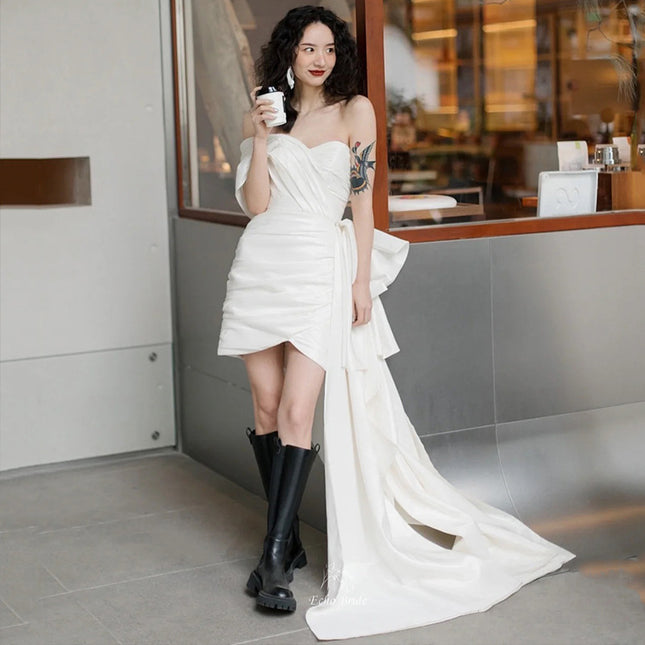Light Wedding Gown Short Women