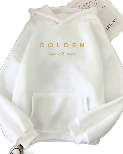 Golden Pattern Printed Sweater Spring And Autumn Leisure