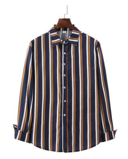Men's Long Sleeve Striped Shirt