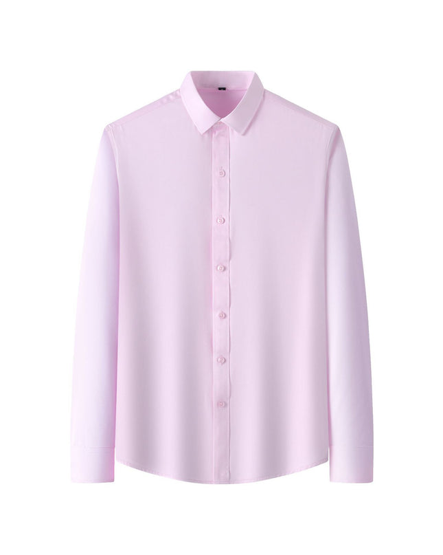 Plus Size Full Elastic Force Shirt Men's Long Sleeve