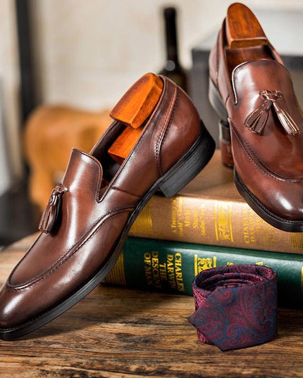 Business Casual Tassel Leather Shoes Men