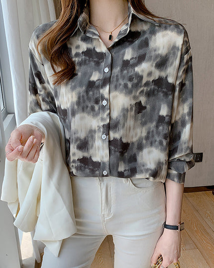 Loose Casual Retro Hong Kong Style Top