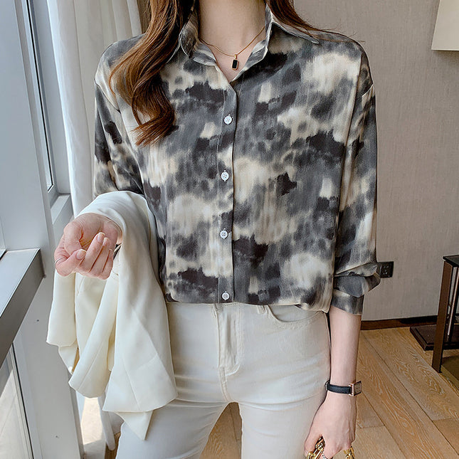 Loose Casual Retro Hong Kong Style Top