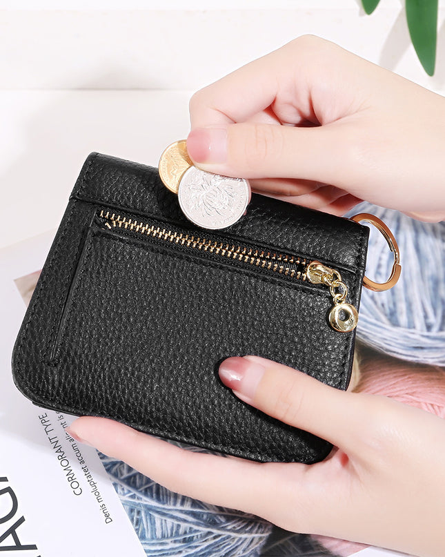 Fashion Cowhide Small Cute Zipper Coin Purse