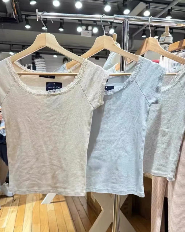 Ballet Pure Desire Wind Short Sleeve T-shirt Top