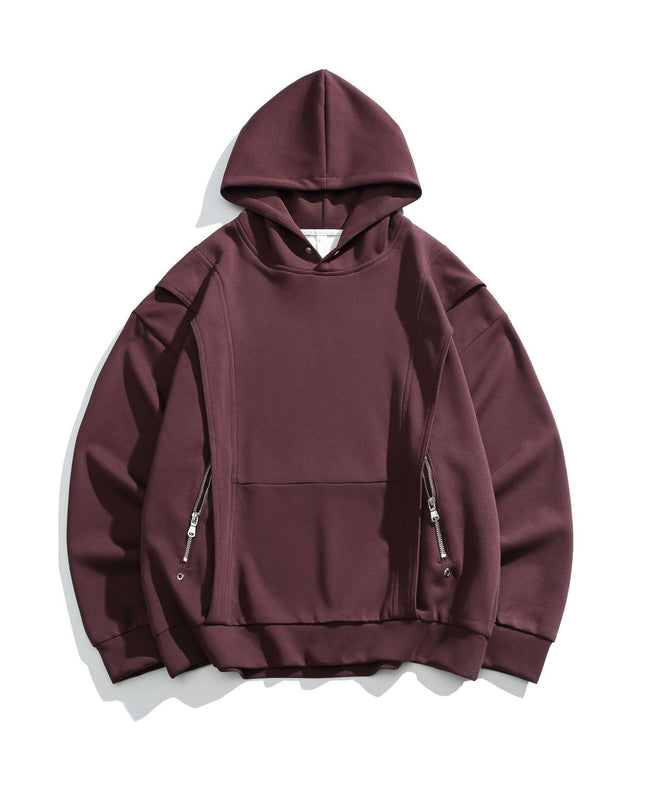 Fashion Personality Rivets Hooded Sweater Men
