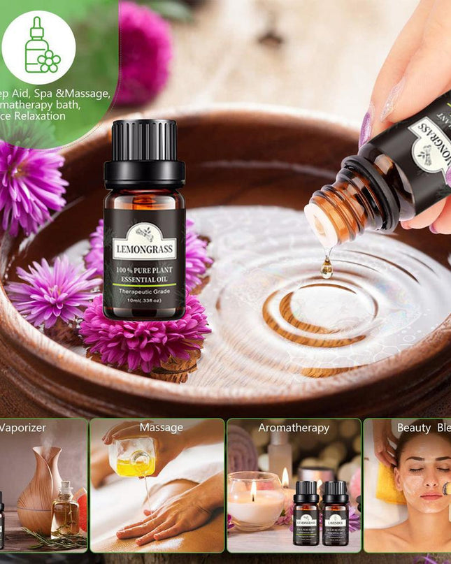 Single Essential Oil Set 10ml Single Essential Oil Plant Aroma Tea Tree