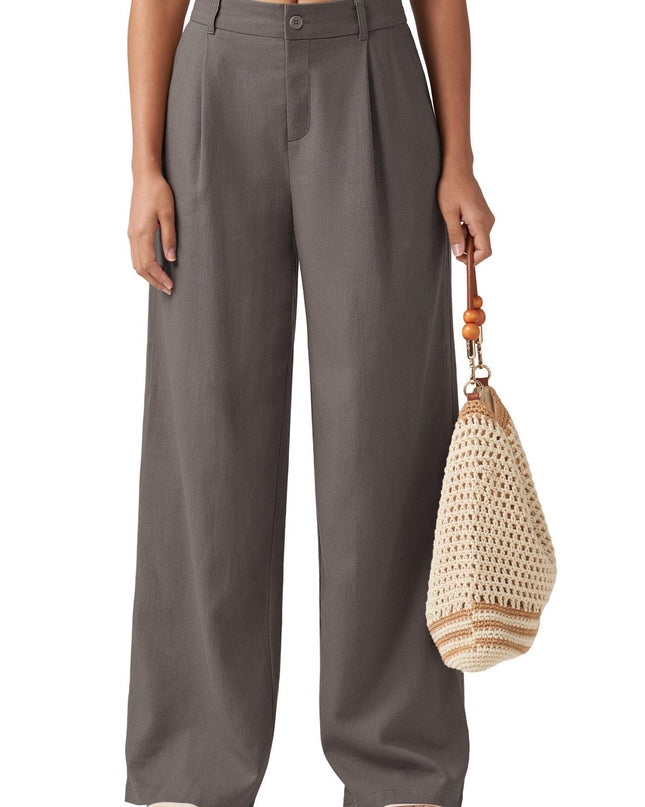 Loose Casual And Comfortable Pocket Straight-leg Pants