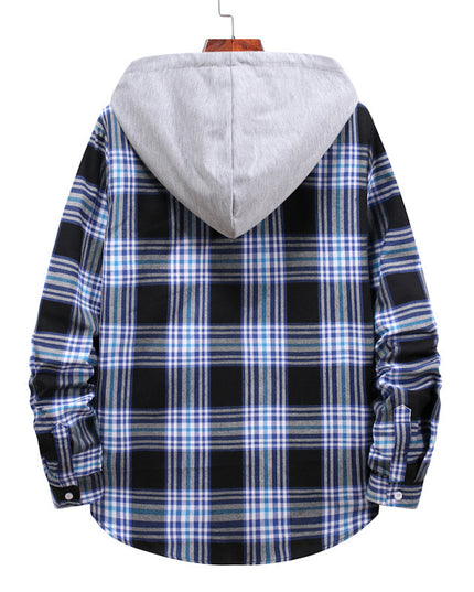 New Classic Plaid Shirt Versatile Hoodie