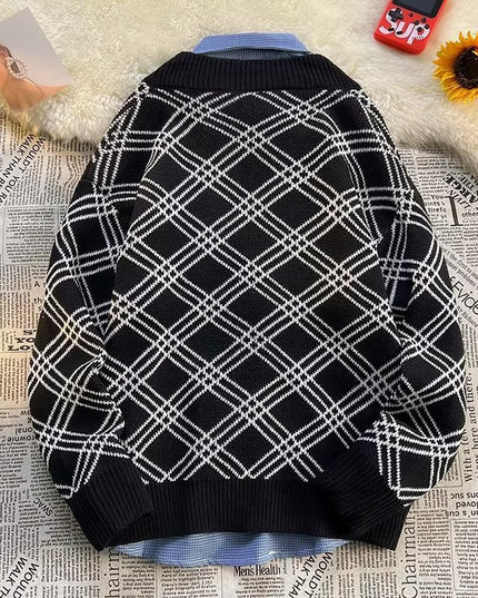 Japanese Sweater Men's Idle Style Autumn