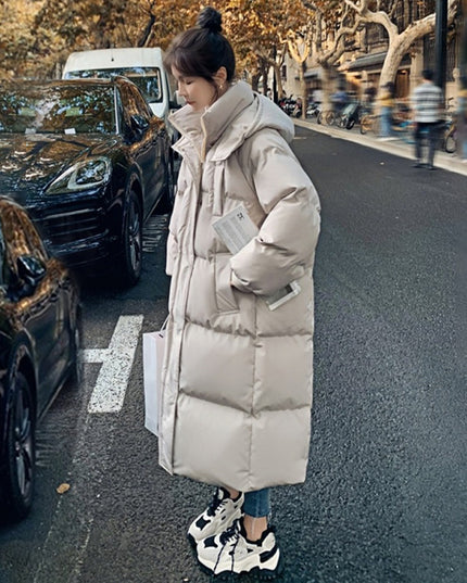 Winter New Mid-length Loose Hong Kong Style Bread Coat Cotton-padded Coat