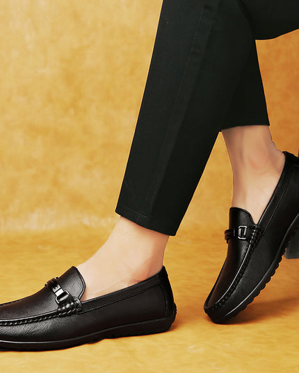 Men's Gommino Loafers Casual Leather Shoes Simple Velvet