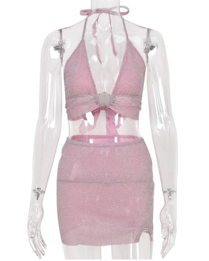 two piece glitter set