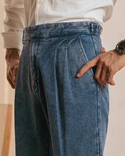 Spring And Autumn New Straight Loose Washed-out Casual Pants