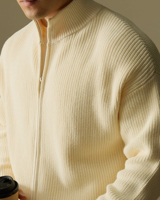 Men's Warm Stand Collar Knitted Cardigan