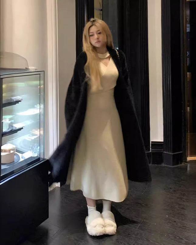 Soft Glutinous Knitted Cardigan Sweater For Women Autumn And Winter New Loose