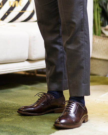 Men's Leather Lace-up Oxford Shoes