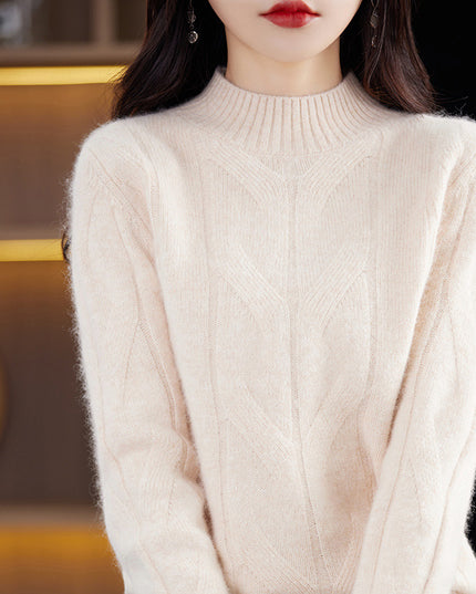 Women's Autumnwinter Fashion Knitted Top Bottoming Shirt