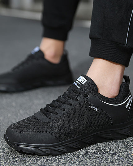 Sports Shoes Men's Shoes Mesh Casual Solid Soft Sole Large Size