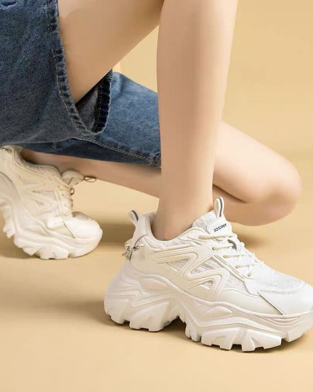 Ultra-thin Elevator Shoes Resin Sole Sneaker