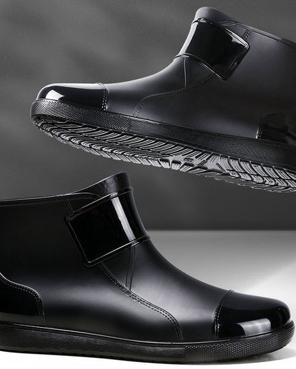 Men's Short Waterproof Plus Size Rain Boots