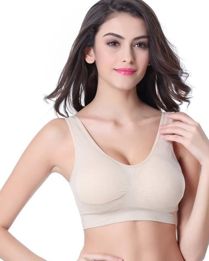 Underwear Women's Bra, Vest-Style No Rim Sports Thin Bra