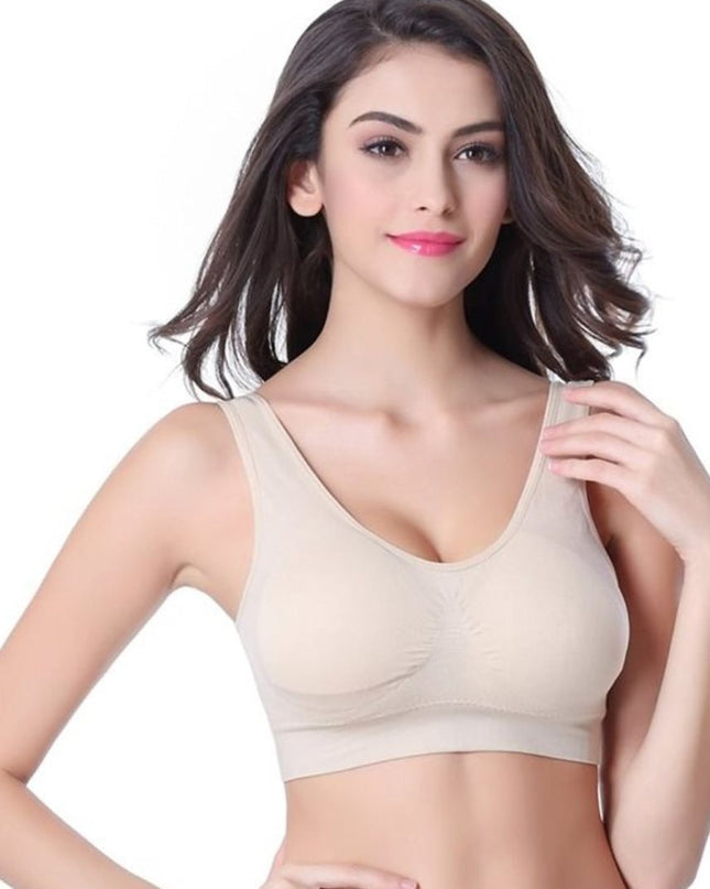 Underwear Women's Bra, Vest-Style No Rim Sports Thin Bra