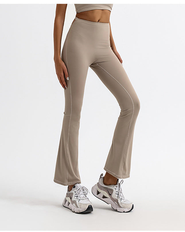 Hollow Sports And Fitness Running Training Bell-bottom Pants