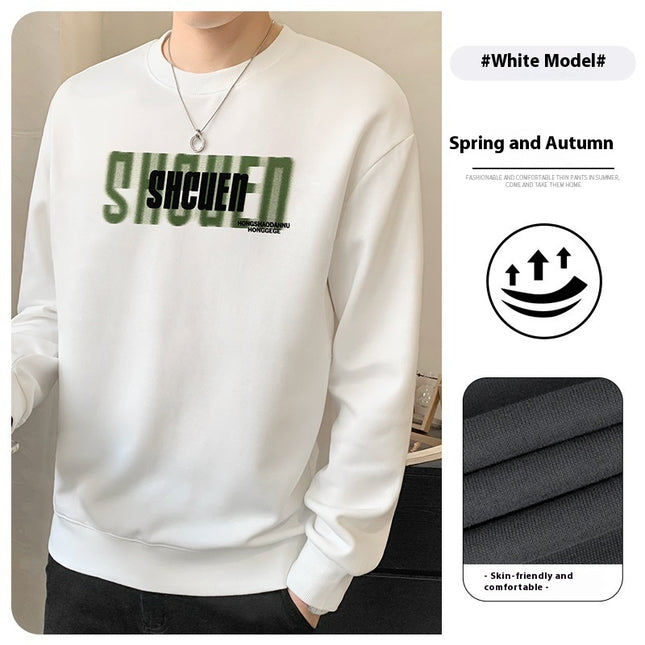 Round Neck Heavy Sweater For Men Spring And Autumn New