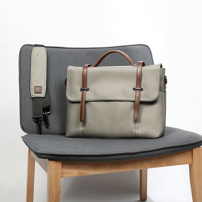 Men’s Portable Casual Canvas Shoulder Bag | Large & Small Sizes, Notebook & Tablet Compatible