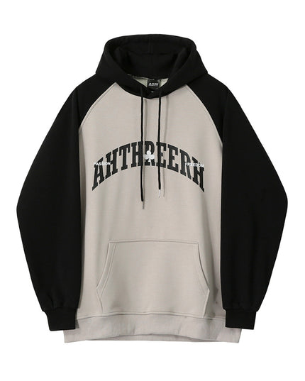 Men's Sweatshirt Vintage Letter Print Sports Hoodie
