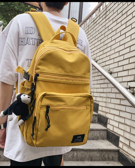 College Students Double-shouldered Male Gender-neutral Tooling Wind Hip-hop Sports Street Schoolbag