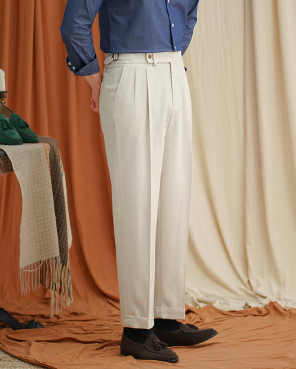 Linen Men's Summer Light Breathable Straight Pants