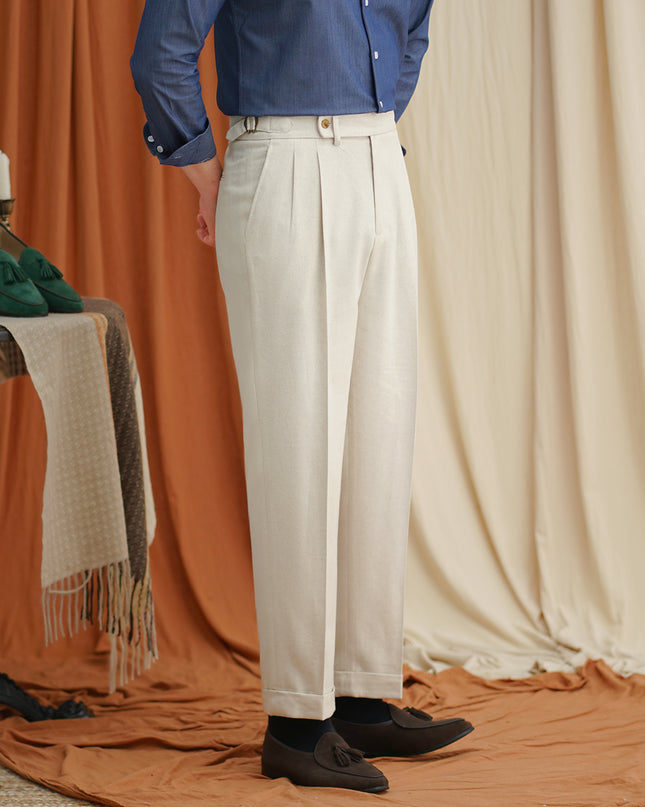 Linen Men's Summer Light Breathable Straight Pants