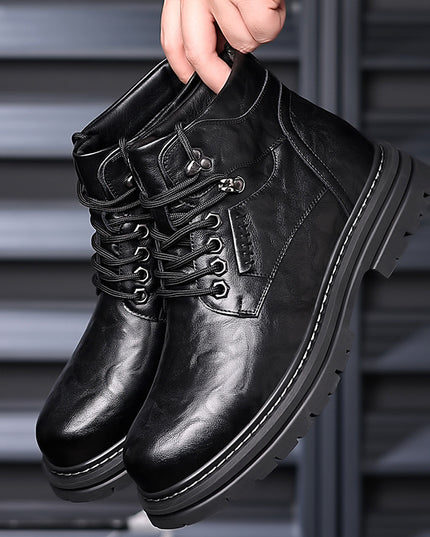 Men's Fashion British Style High-top Boots