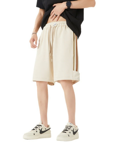 Edge Mesh Breathable And Loose Comfortable Cropped Pants