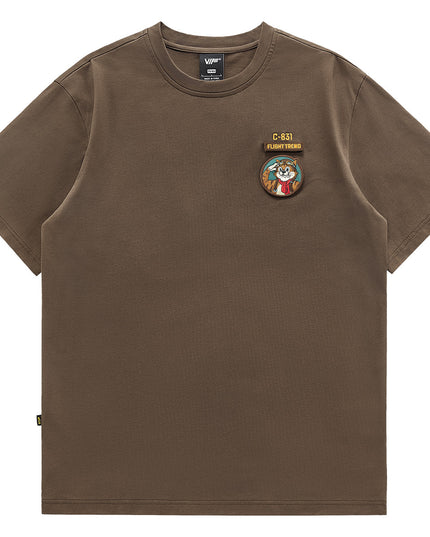 Men's Fashion Vintage Embroidered Short-sleeved T-shirt