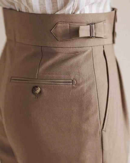 Casual High-waisted Men's Business Paris Button Straight Leg Neapolitan Sag Wear Pants
