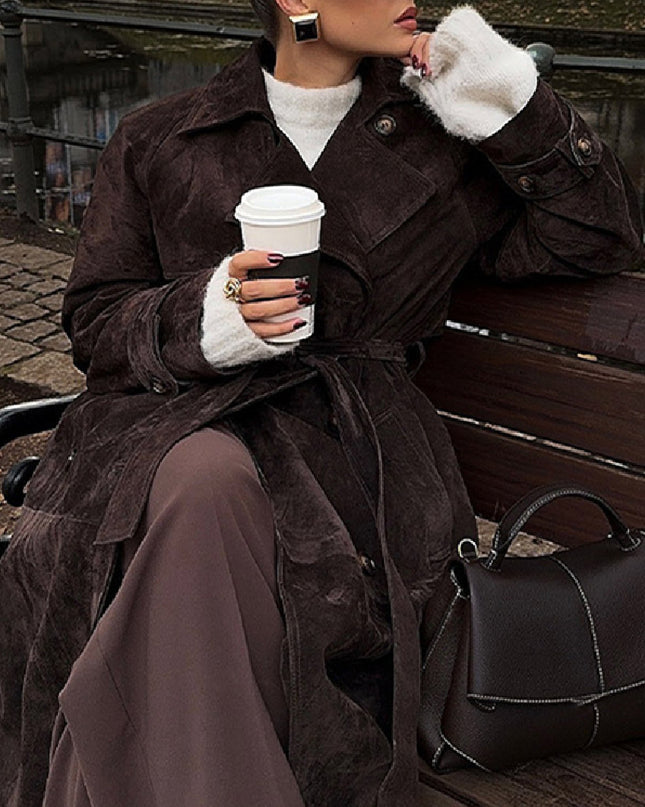 Women's Fashion Casual Double-breasted Jacket