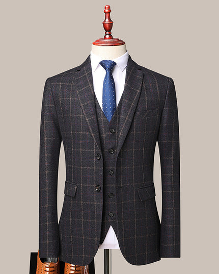 Young And Middle-aged Men's Three Piece Suit
