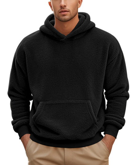 New Men's Double-sided Velvet Loose Sweater Men