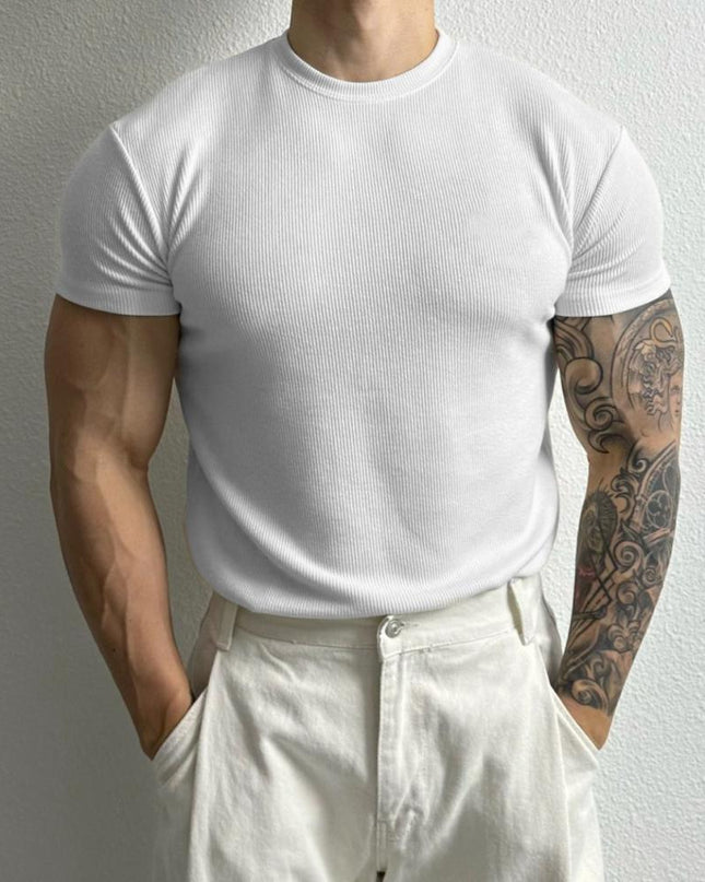 Tight Round Neck Versatile Casual Top