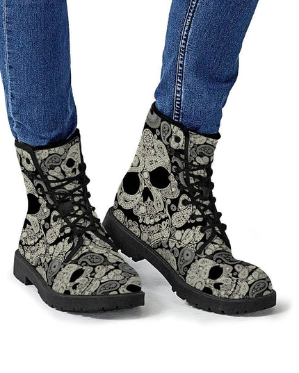 Men's British PU Men's Shoes Fashion Tooling Boots