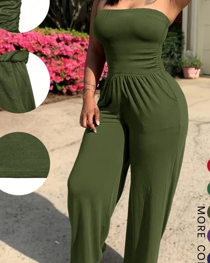 Strapless Without Belt Pockets One-piece Four Seasons Machine Washable