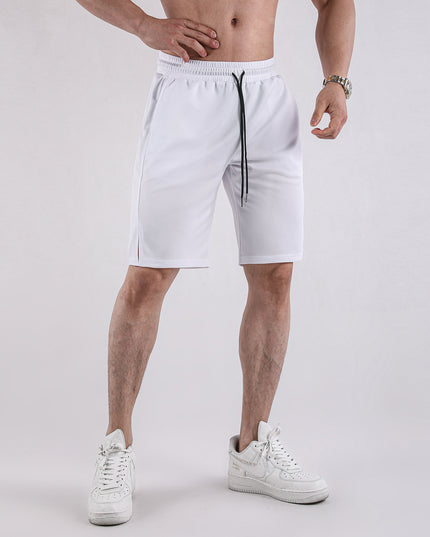 Summer Men's New Quick-drying Mesh Shorts Sports Casual Soft Skin-friendly Fitness Breathable Elastic Capri Pants