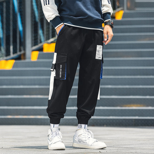 Men's straight-leg cropped trousers