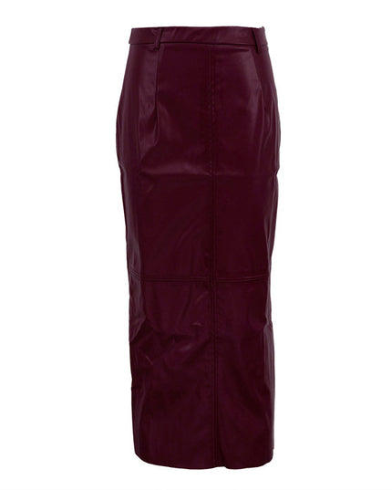 Temperament High Waist Split Skirt